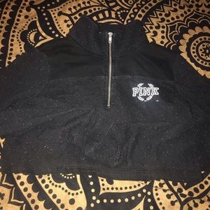 VS PINK half zip sweater